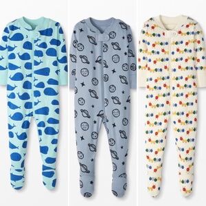 Hanna Andersson 0-3m baby pajama bundle (3 pairs)